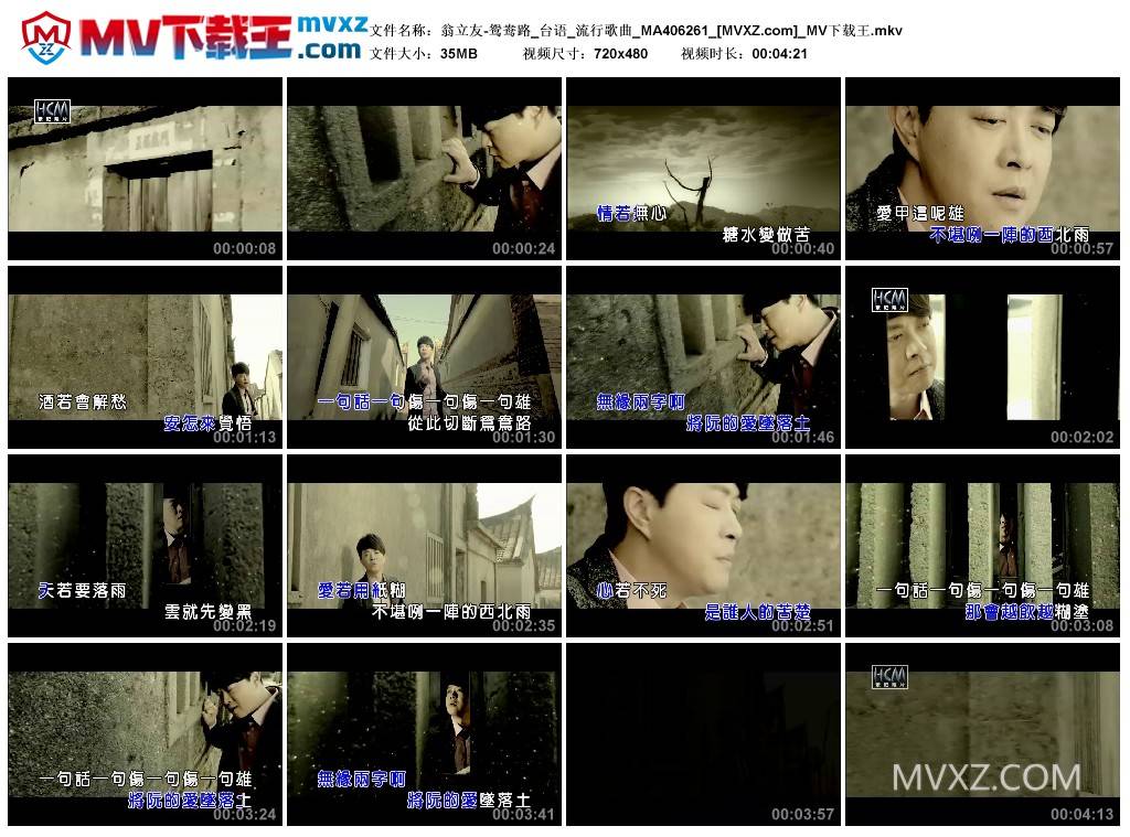 翁立友-鸳鸯路_台语_流行歌曲_MA406261